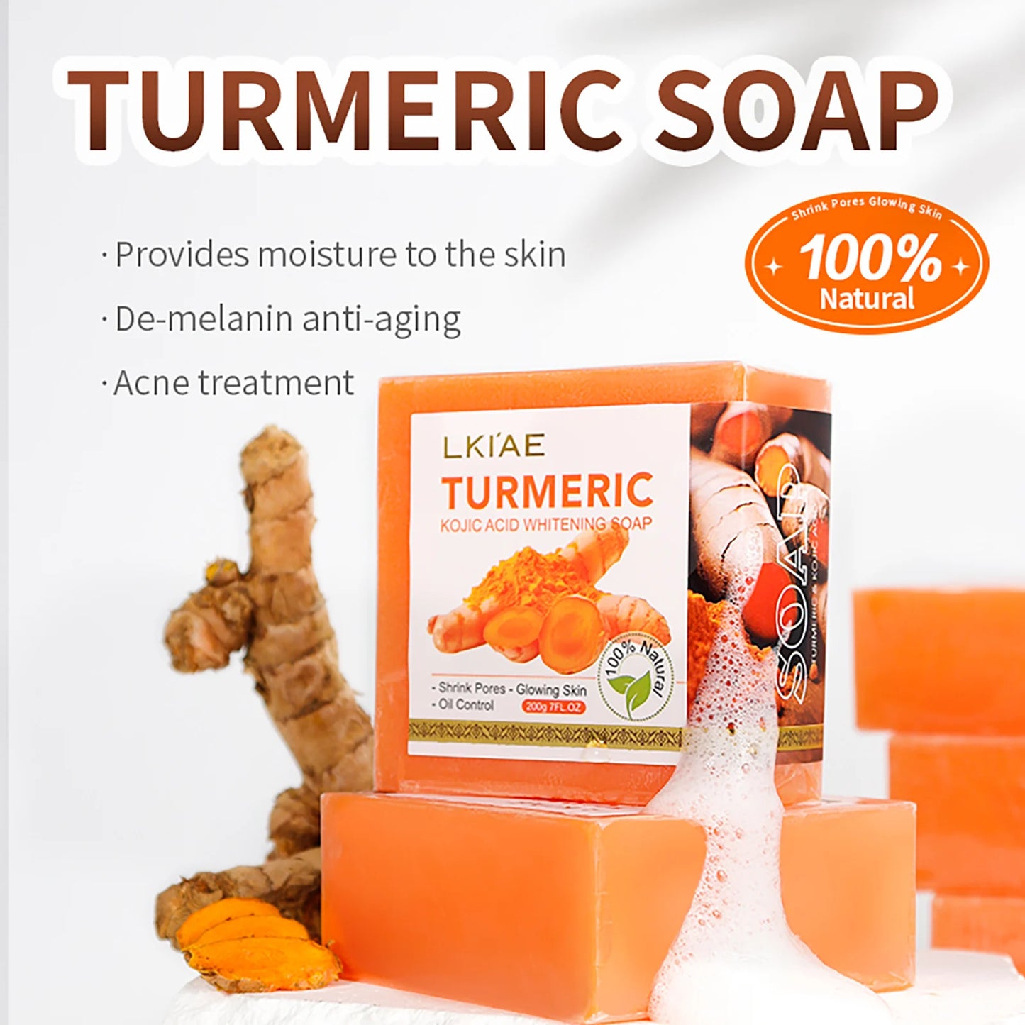 Natural Turmeric Whitening Body Wash, Clean Skin