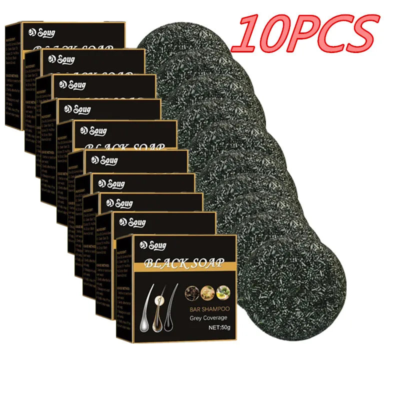 Hair Shampoo Soap Black Polygonum Shampoo