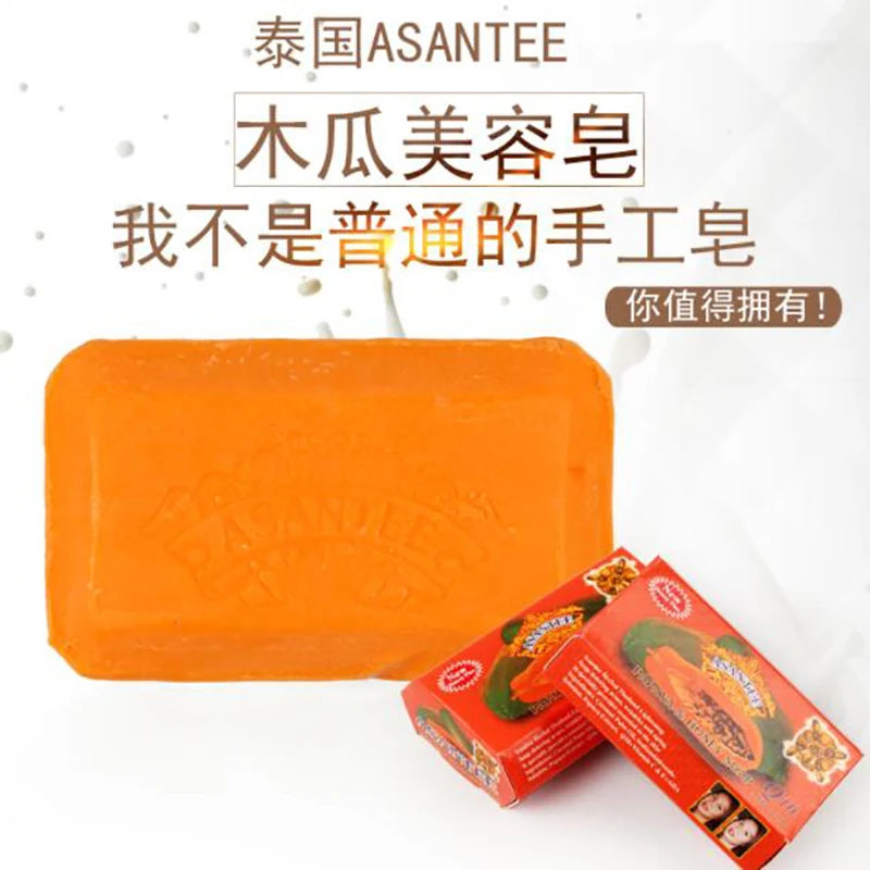 Thailand ASANTEE Papaya Honey Herb Soap Whitening