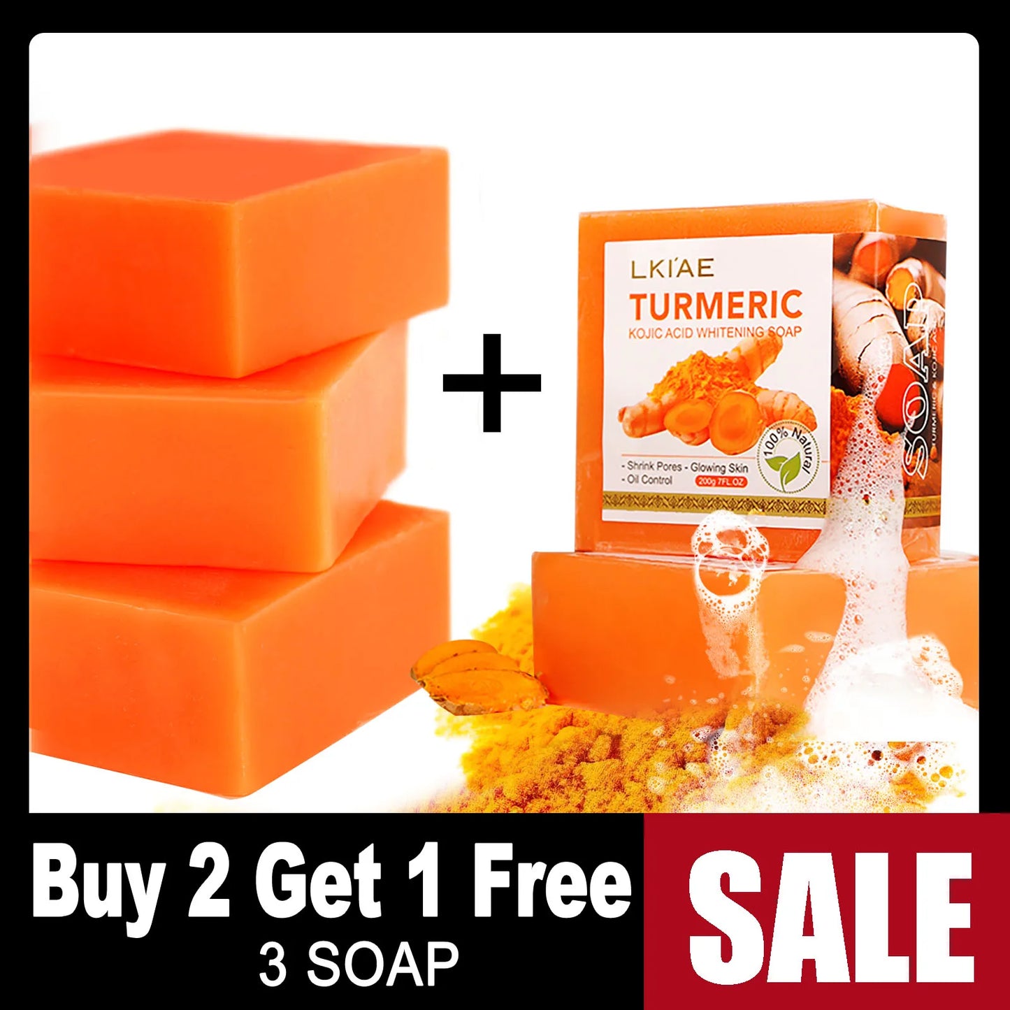 Natural Turmeric Whitening Body Wash, Clean Skin