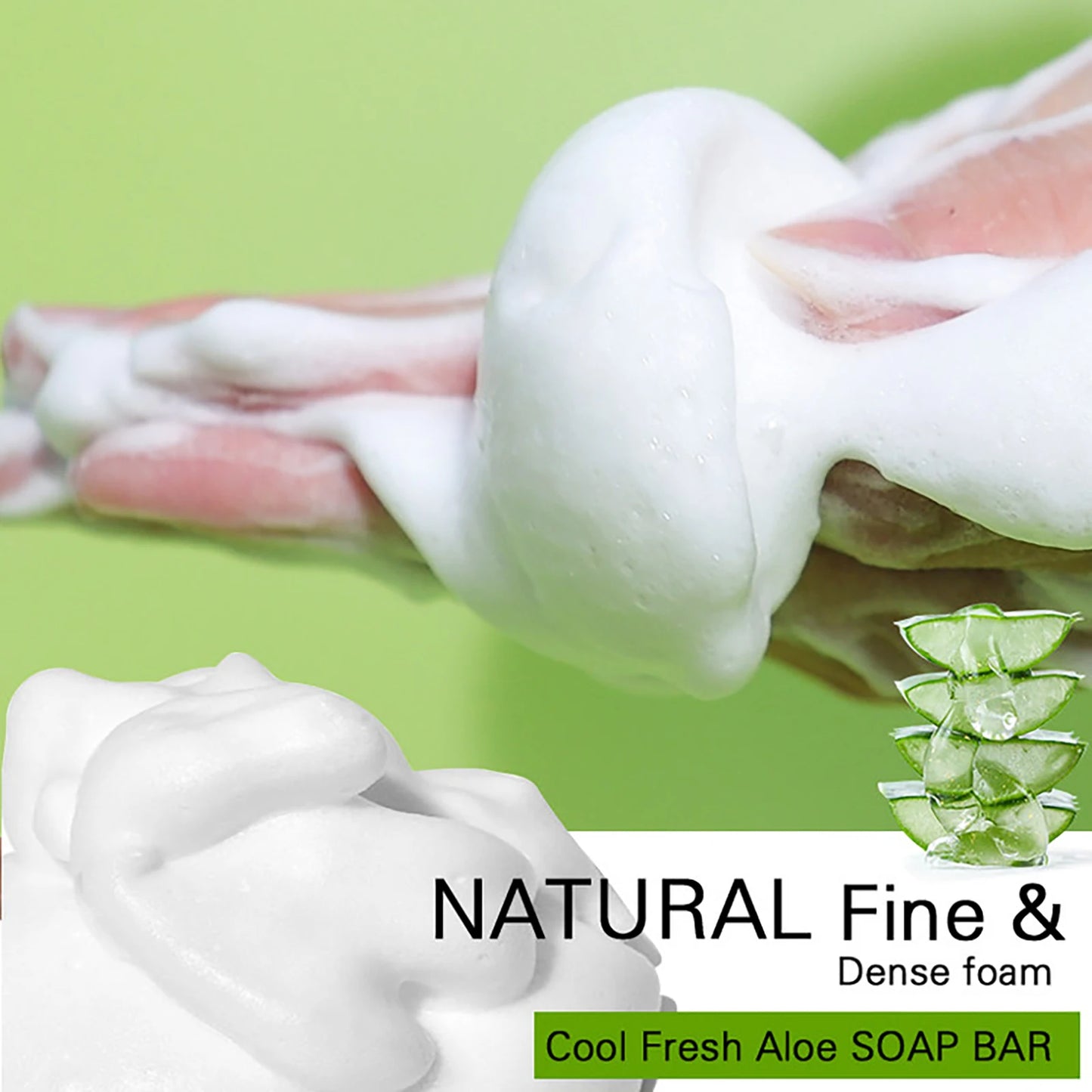 AILKE Aloe Vera Whitening Soap, Remove Pimples, Skin