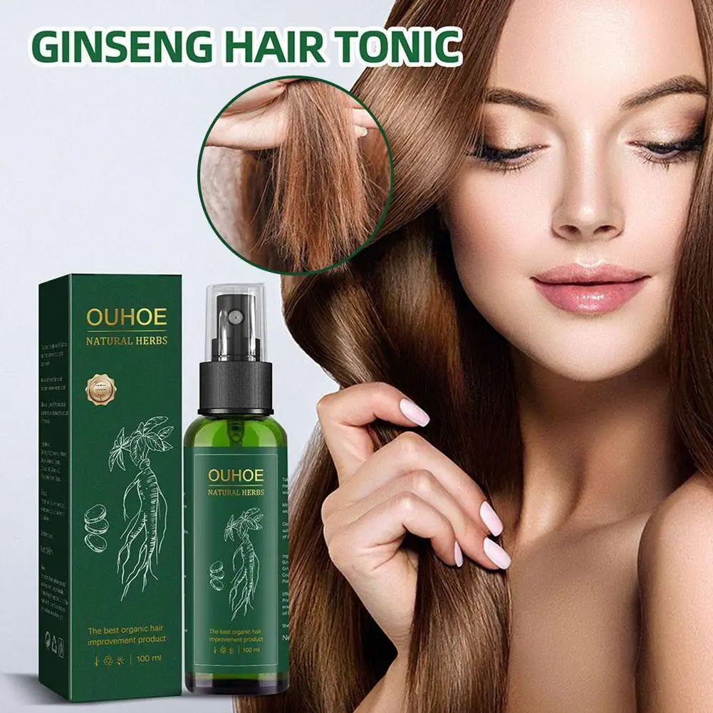 100ml Ginseng Hair Serum For Men Women Nourishes Scalp