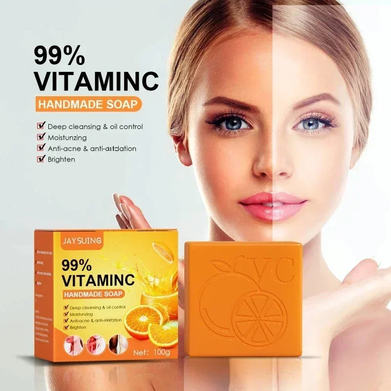 Vitamin C Orange Essence Skin Whitening Soap100g