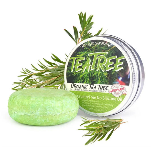 60g Handmade Tea Tree Soap Extract Washing Hair Bar Shampoo