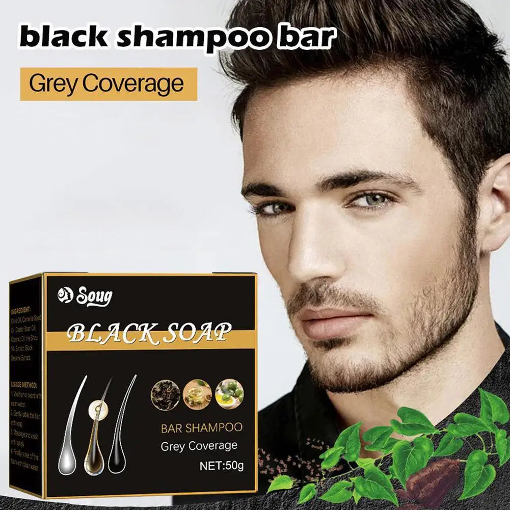 Hair Shampoo Soap Black Polygonum Shampoo