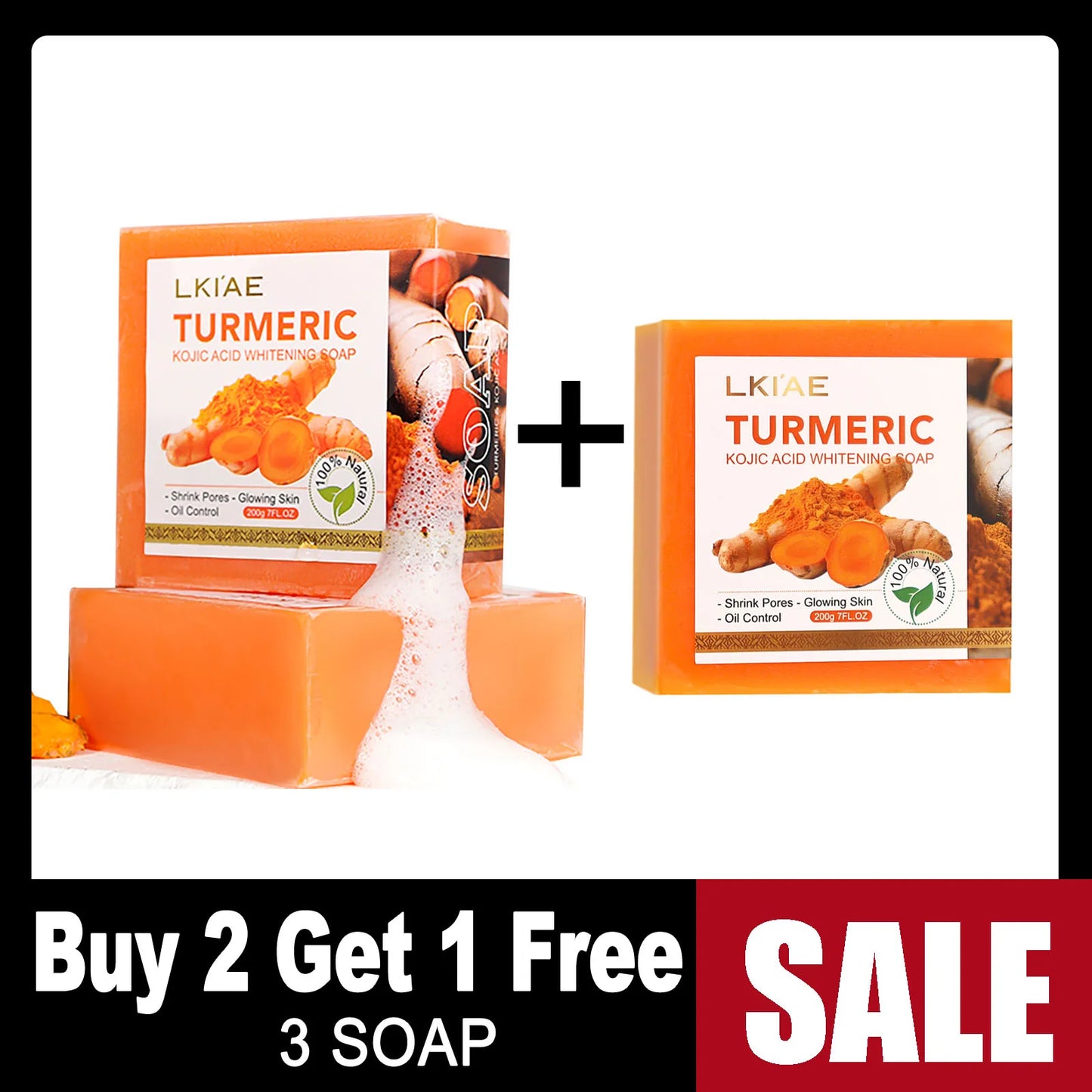 Natural Turmeric Whitening Body Wash, Clean Skin