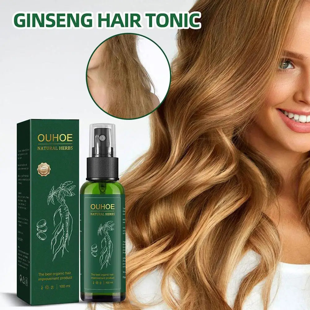 100ml Ginseng Hair Serum For Men Women Nourishes Scalp