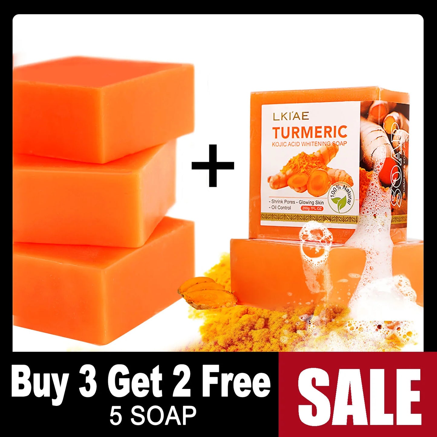 Natural Turmeric Whitening Body Wash, Clean Skin