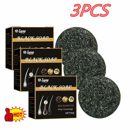 Hair Shampoo Soap Black Polygonum Shampoo
