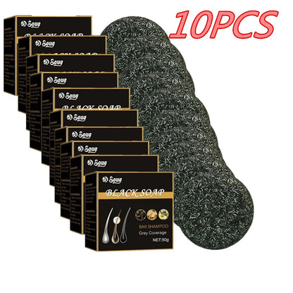 Hair Shampoo Soap Black Polygonum Shampoo