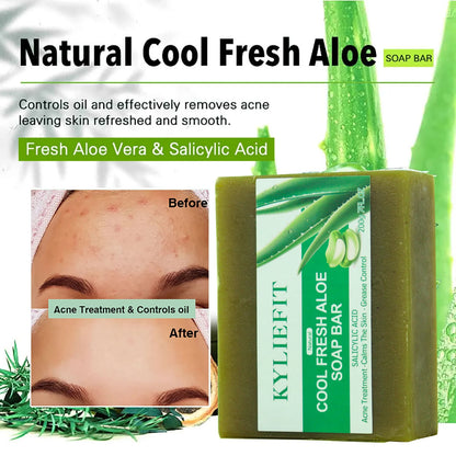 AILKE Aloe Vera Whitening Soap, Remove Pimples, Skin