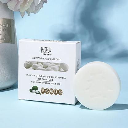 Natural Goat Milk Silk Protein Handmade Soap 60g