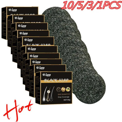 Hair Shampoo Soap Black Polygonum Shampoo