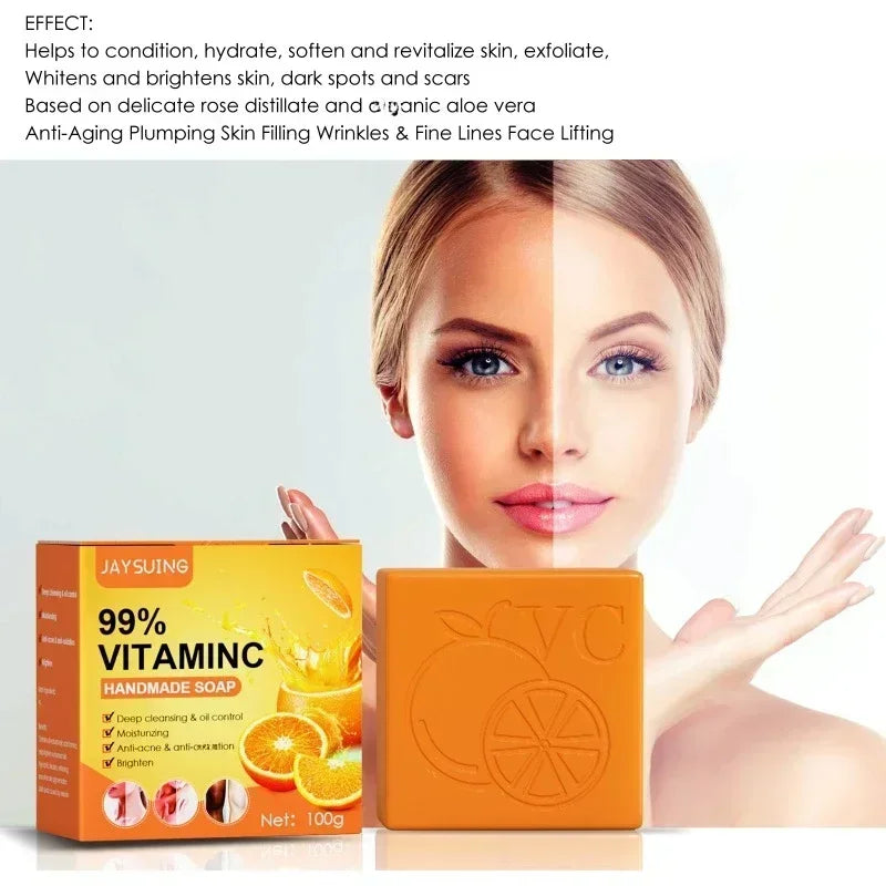 Vitamin C Orange Essence Skin Whitening Soap100g