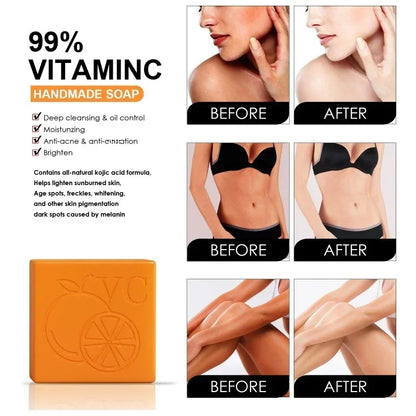 Vitamin C Orange Essence Skin Whitening Soap100g