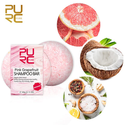 PURC Pink Grapefruit Shampoo Soap Deep Cleaning